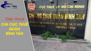 điện thoại chi cục thuế quận bình tân